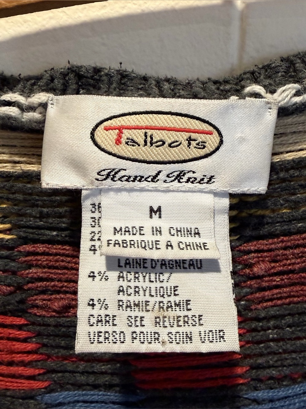 Talbots patchwork knit sweater - Picture 9 of 13
